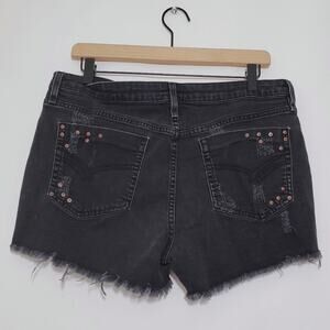 William Rast | Perfect Shorts Distressed Studded Pocket Denim Raw Hem Shorts